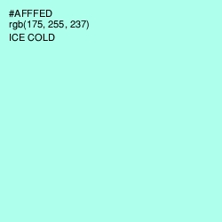 #AFFFED - Ice Cold Color Image